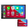 Car Radio 7'' 2 Din Stereo Receiver Bluetooth, Microphone, Mirror Link, Display, , Touch Screen Support Apple Carplay , Android Auto