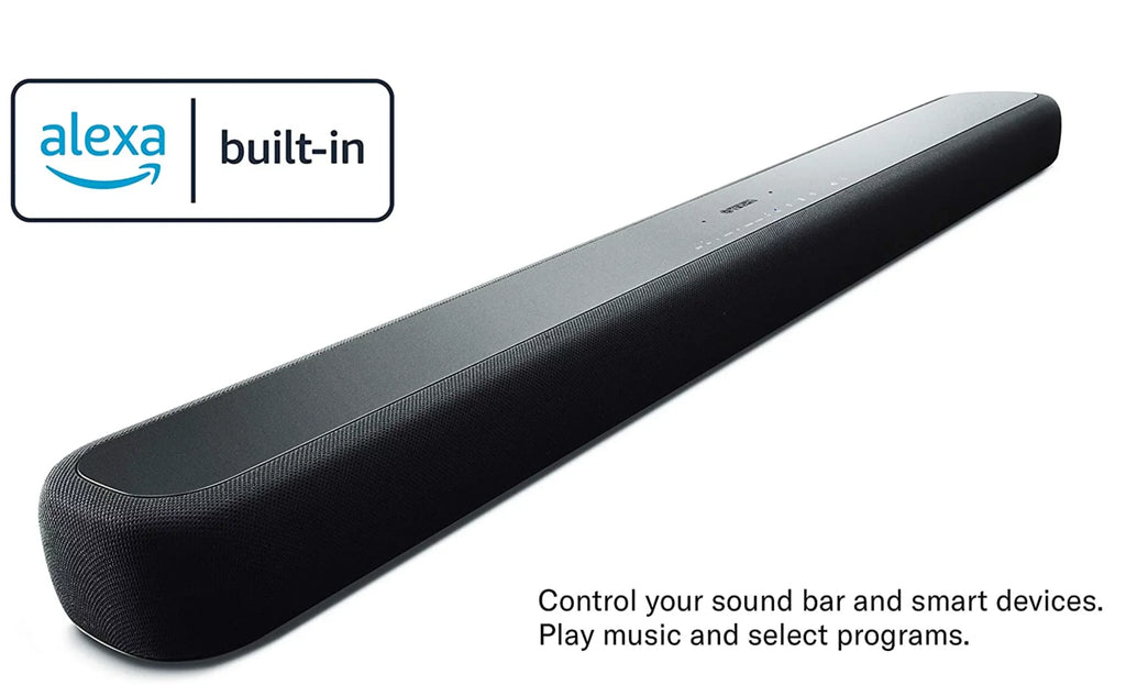 Open Box Yamaha Sound Bar with Wireless Subwoofer Bluetooth -2090 Black