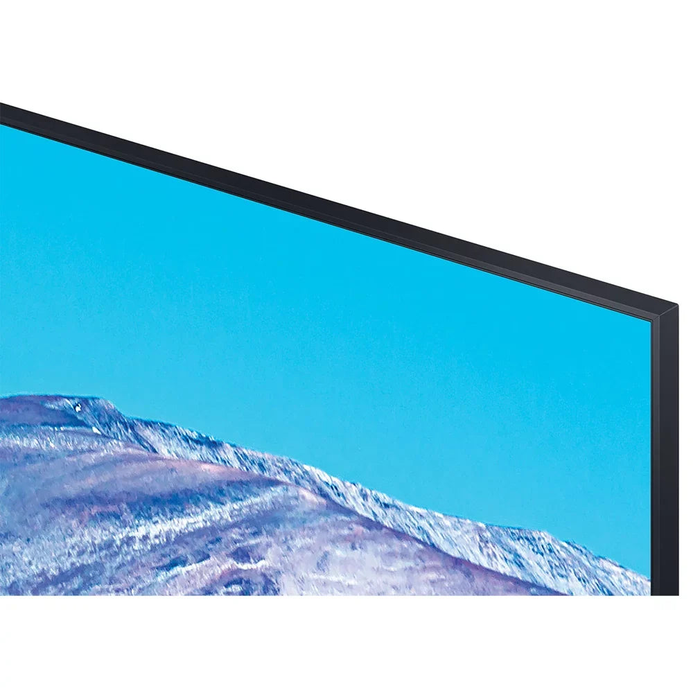 Samsung 85-inch  4K Ultra  Smart   (2020 Model) Crystal Processing 4K Bundle with TaskRabbit Installation Services + Deco Gear Wall Mount +  Cables + Surge Adapter