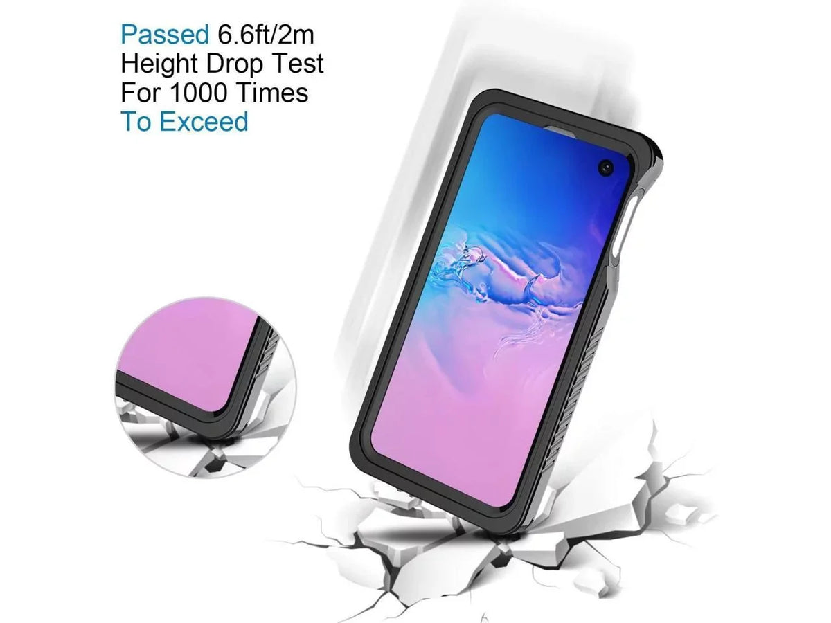 Samsung Galaxy S10e Case,  Waterproof Dustproof Shockproof Case with Built-in Screen Protector, Full Body Sealed Underwater Protective Clear Cover for Samsung S10e
