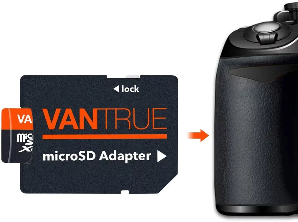 Vantrue 128GB   Class 10 MicroSDXC - 4K  Video Monitoring Memory Card with Adapter for Dash Cams, Body Cams, Action Camera, Other Surveillance & Security Cams