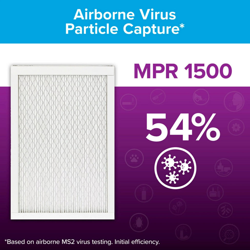 Filtrete 16x20x1 Air Filter,  1500  12, Advanced Allergen Reduction, 6 Filters