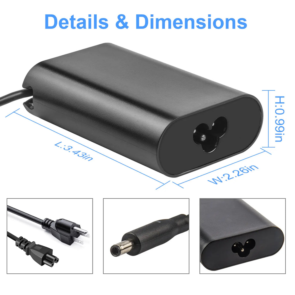 65W  Adapter Laptop Charger  for Dell  13 9333 9343 9350 9360