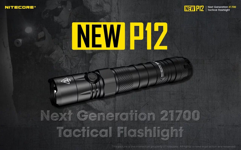 Nitecore New  Version  Flashlight - 1200 Lumens w/ Battery,  Cord, Offset Mount,  Pressure Switch,  and  3Amp Wall Adapter