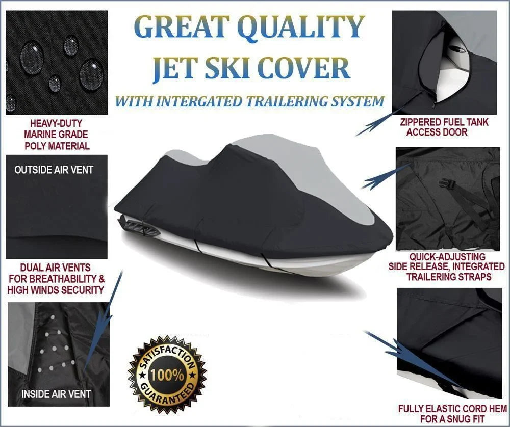 '- Jet Ski  Cover Compatible for Yamaha WaveRunner  Sport 2007-2014