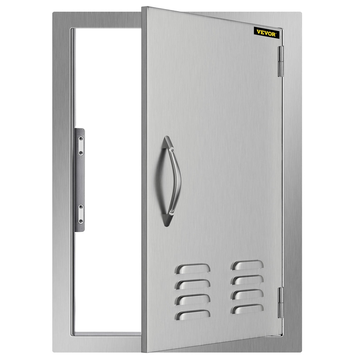 Access Door 17x24 inch Stainless Steel Single Vertical Island Door with Vents for Storage