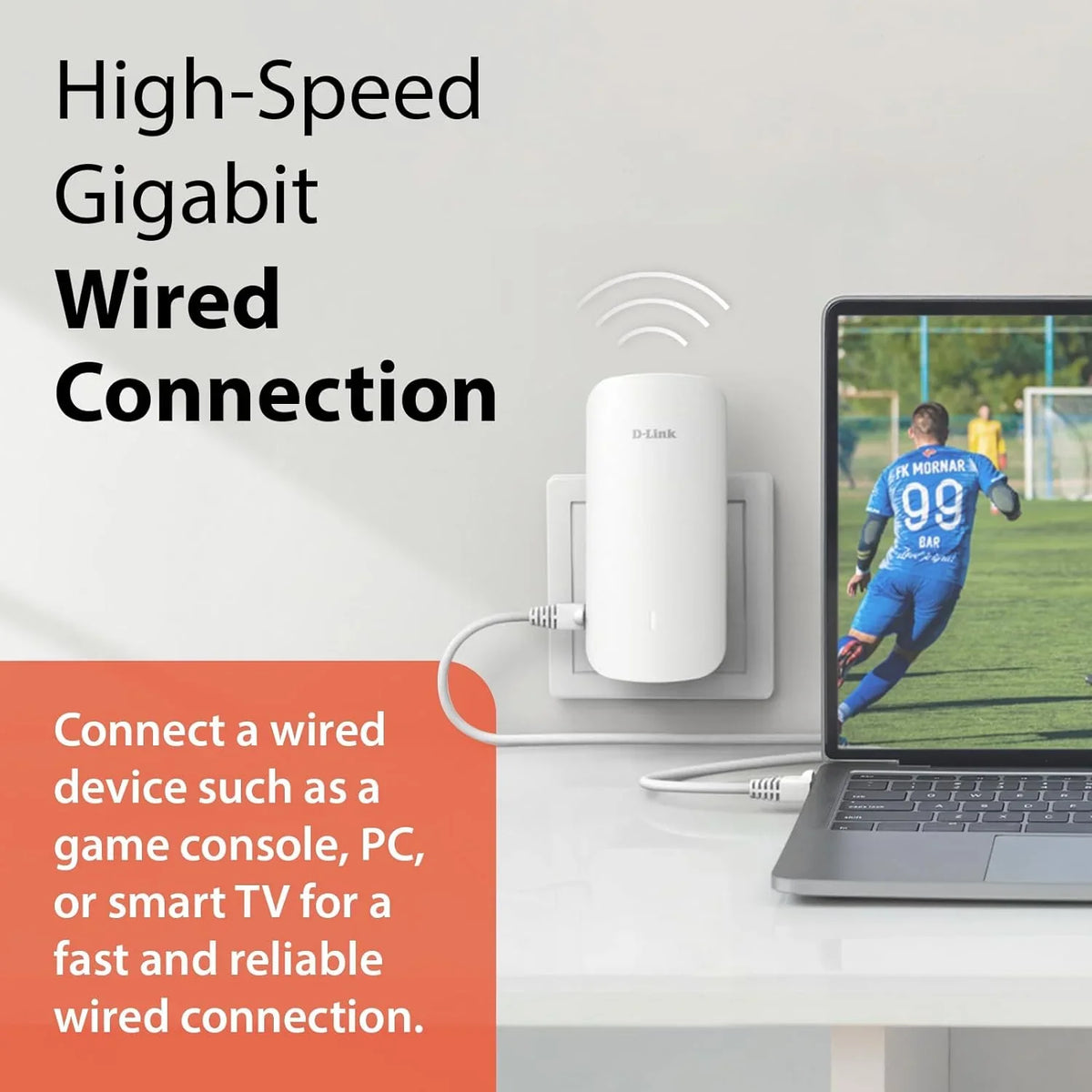 '-Link  Mesh WiFi 6 Range Extender | 1x Gigabit  Port |  | Cover up to 2300 Sq. ft ()