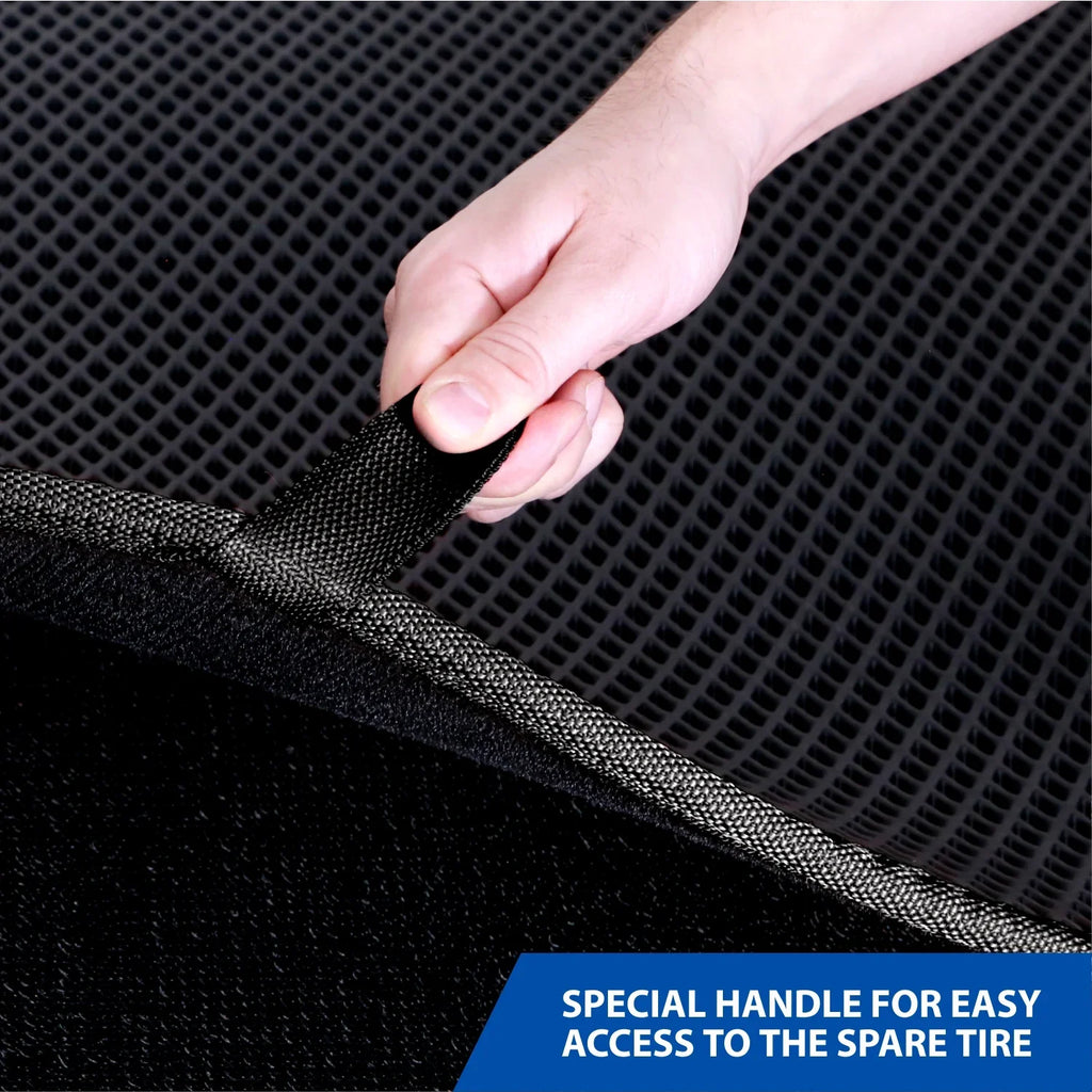 Goodyear Custom Fit Cargo Mat Liner for Jeep Wrangler 2019-2024 - Heavy Duty Trunk Liner, Dimond Shape, Luggage with Waterproof, Liquid & Dirt Trapping Technology - Anti-Slip Cargo Liner -