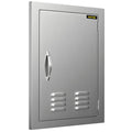 Access Door 17x24 inch Stainless Steel Single Vertical Island Door with Vents for Storage