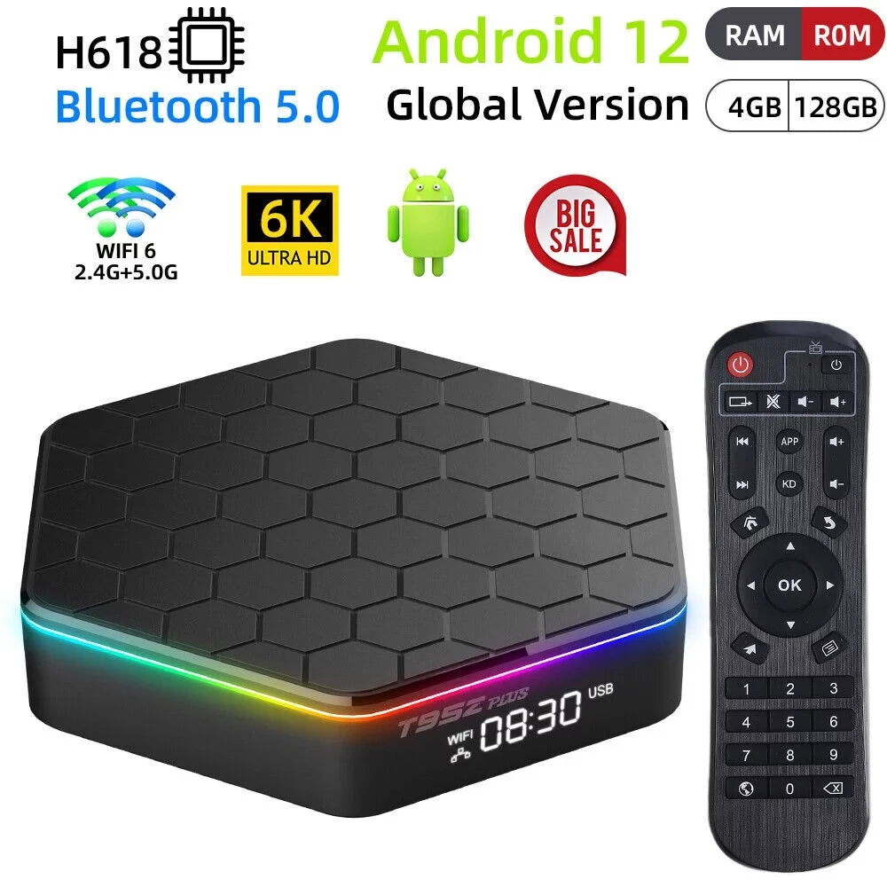 JahyShow Upgraded  Plus  Box - Smart Android 12.0, 6K  Stream Player, 4+128G