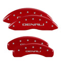 4 Caliper Covers Engraved Front & Rear  Red finish silver ch Fits select: 2013  300, 2012  300C