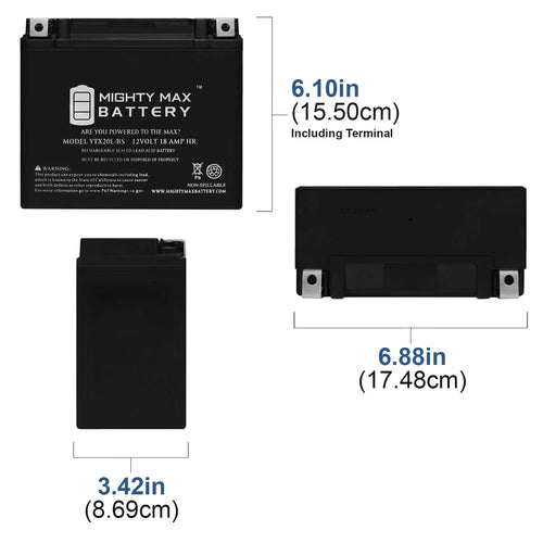 '- Battery for Jet Ski Honda AquaTrax  Sea Doo WaveRunner