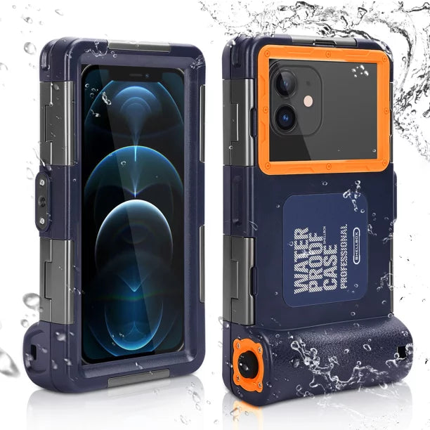 UrbanX Professional [15m/50ft] Swimming Diving Surfing Snorkeling Photo Video Waterproof Protective Case Underwater Housing for   And all Phones Up to 6.9 Inch  with Lanyard