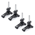 DuBois 4PK Mini  Track Hold Down Clamps Woodworking Series, 3-3/4" x ¾ Reinforced Plastic Clamps with Steel -Bolts, 51045-
