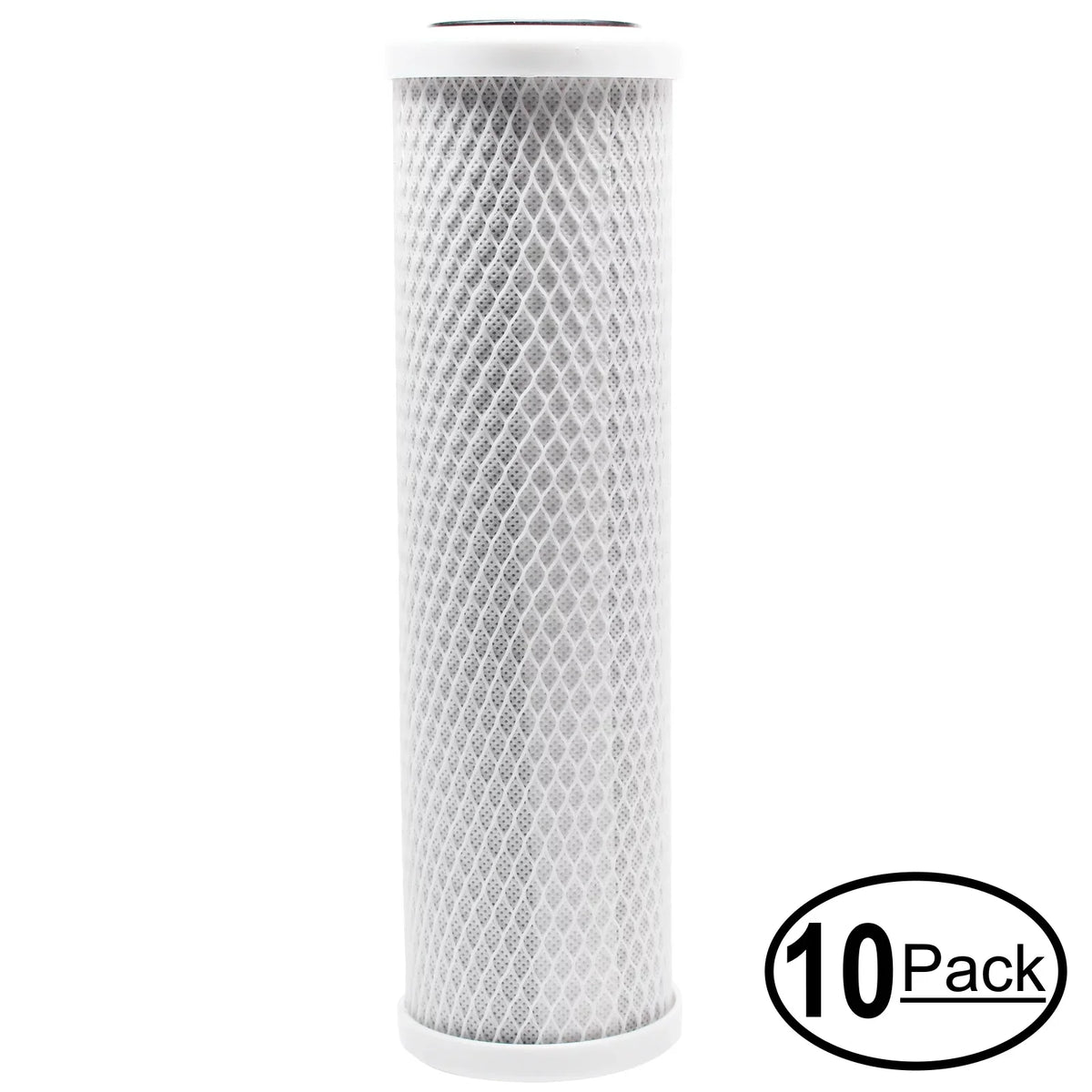 10-Pack Replacement for  -310BB-5CC Activated Carbon Block Filter - Universal 10 inch Filter for  10" 1 Sediment & 2 Carbon Filter System - Denali Pure Brand