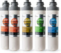 iSpring  1-Year Replacement Supply Filter Cartridge Pack Set for  & , Sediment Filter, Composite Filter, Carbon Block Filter and Post Carbon Filter