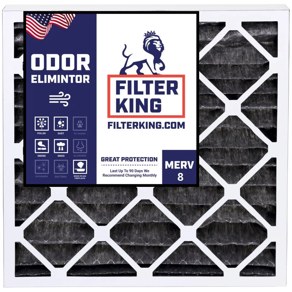 Filter King 14x22x1 Air Filter | 4- | Carbon  8  Pleated / Furnace Filters |    | Actual Size: 14 x 22 x .75"