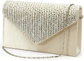 '-Story Women's Rhinestone Satin Frosted Evening Wedding Clutch Bag Handbag Purse
