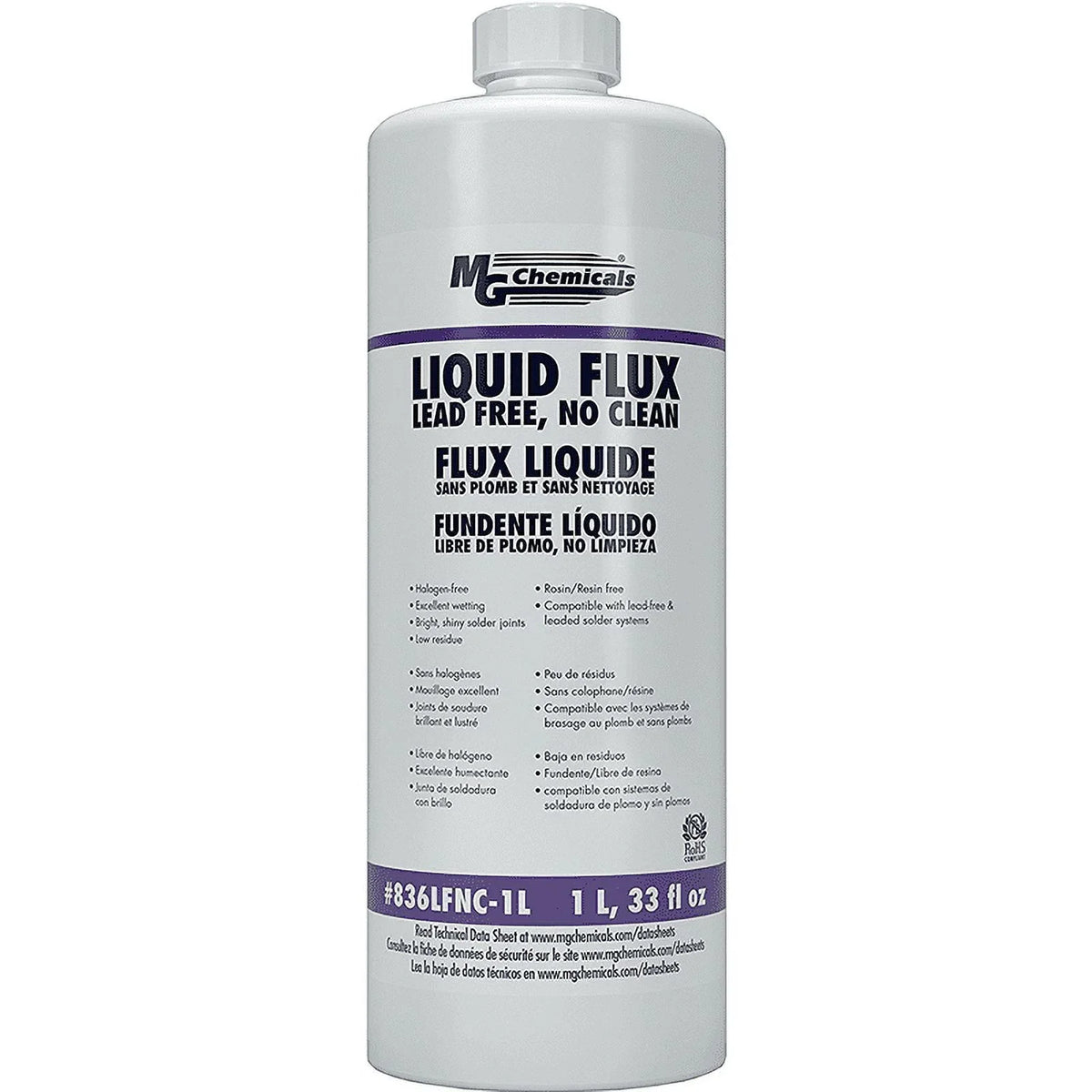 Mg Chemicals 836LFNC-1L Lead Free No Clean Flux