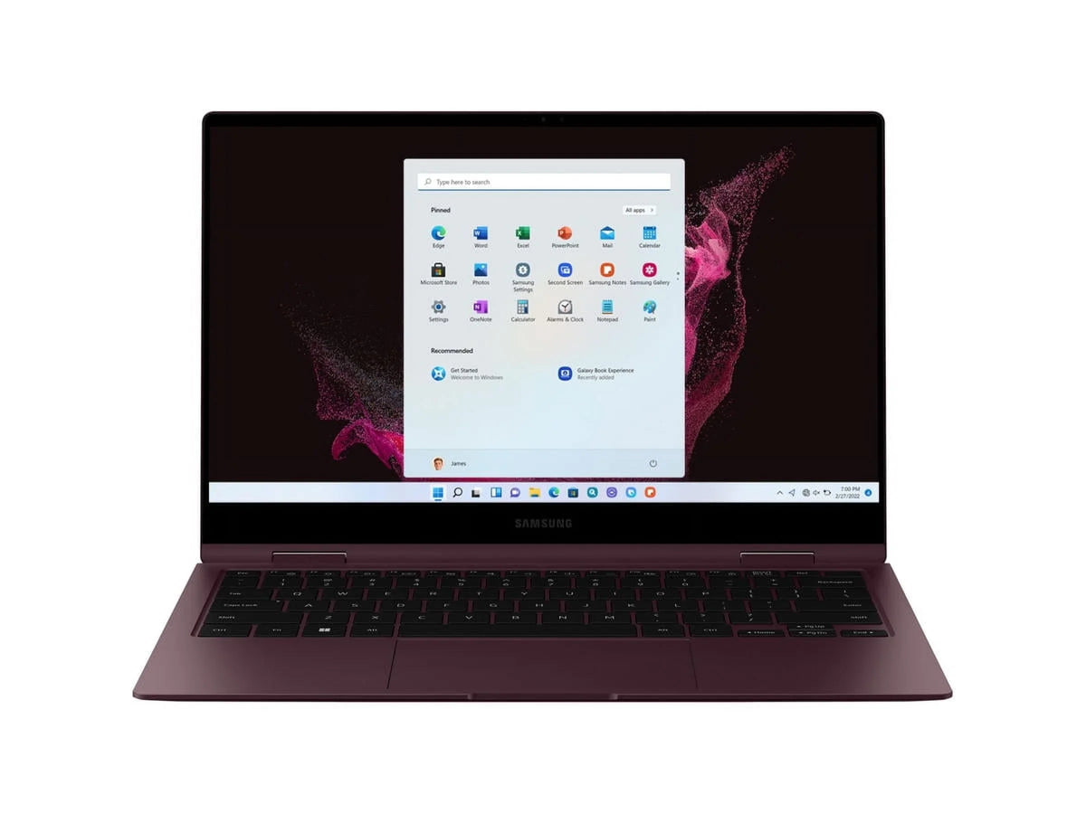Restored Samsung Galaxy Book 2 Pro 360 15.6" 1TB (Burgundy) 2-in-1  Touch Screen Laptop - Intel Core i7 (Refurbished)