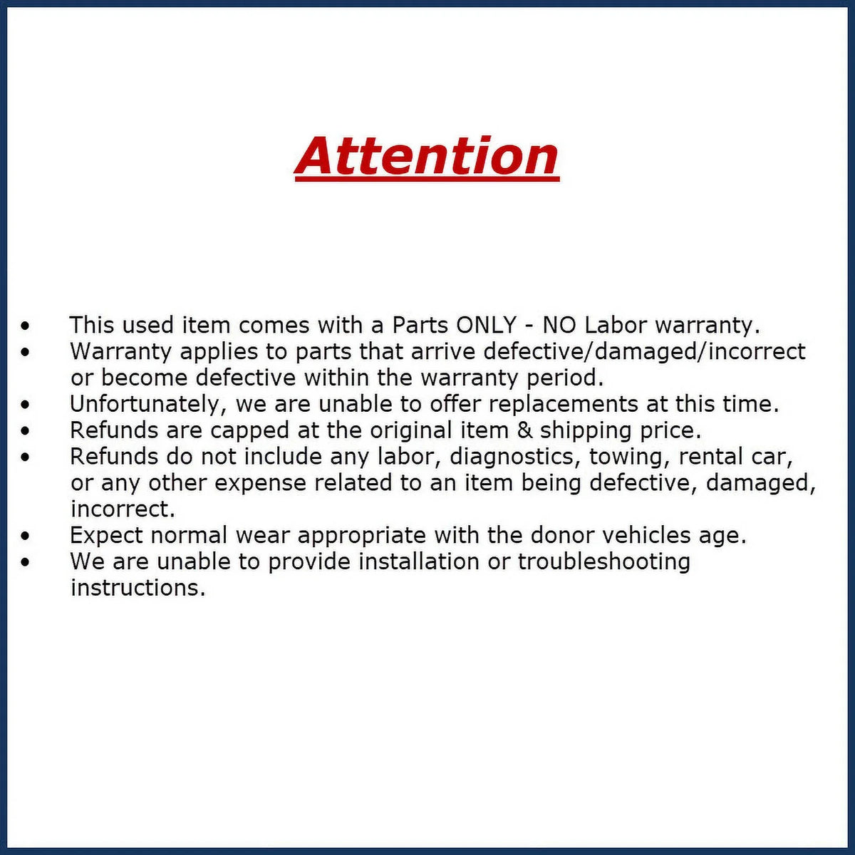 Pre-Owned 2019 Jeep Compass Rear View Backup Camera 04672771AB 93K  (Good)