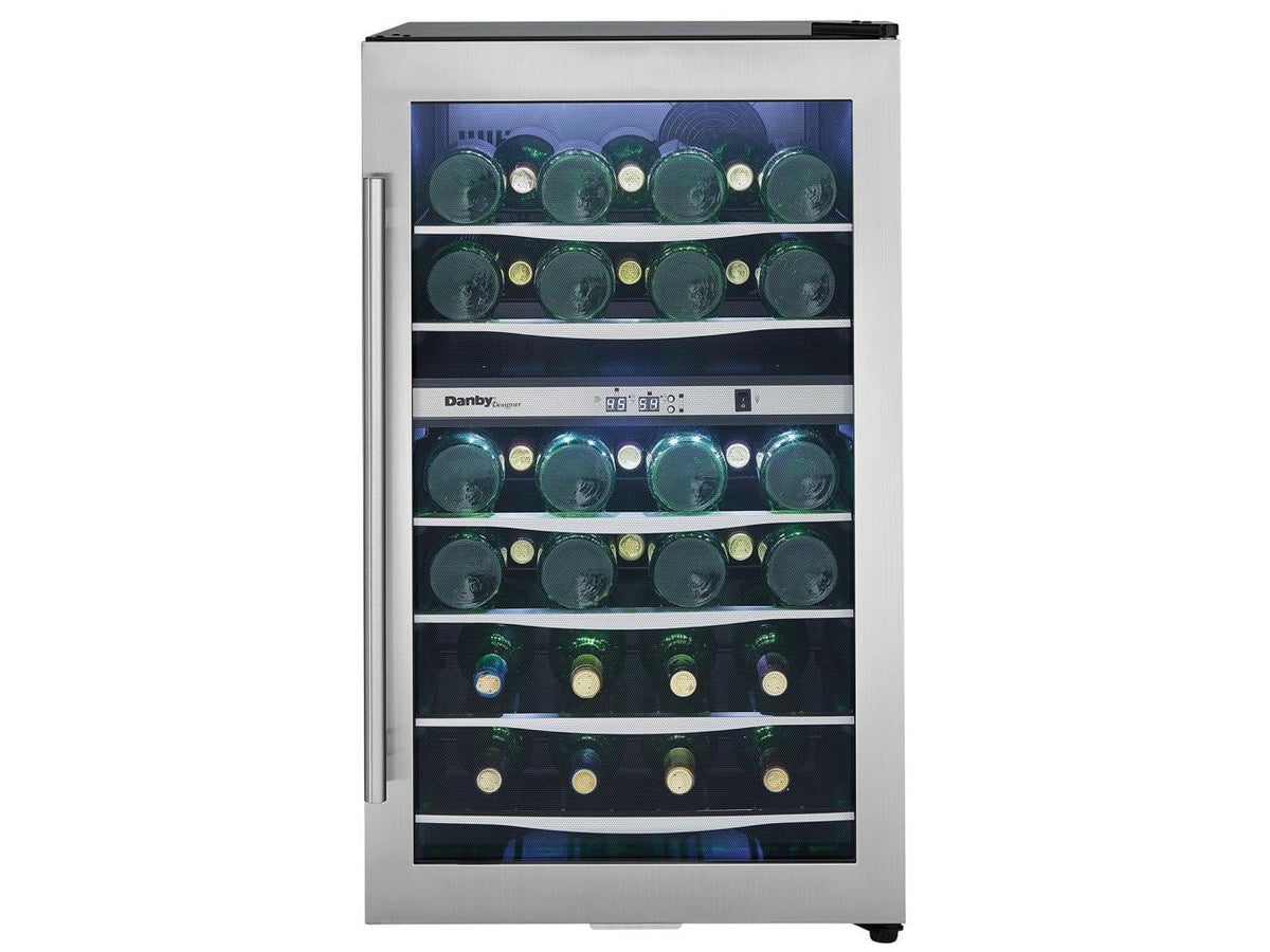 Danby Designer  38 Bottle Compact  Light Refrigerator Wine Cooler