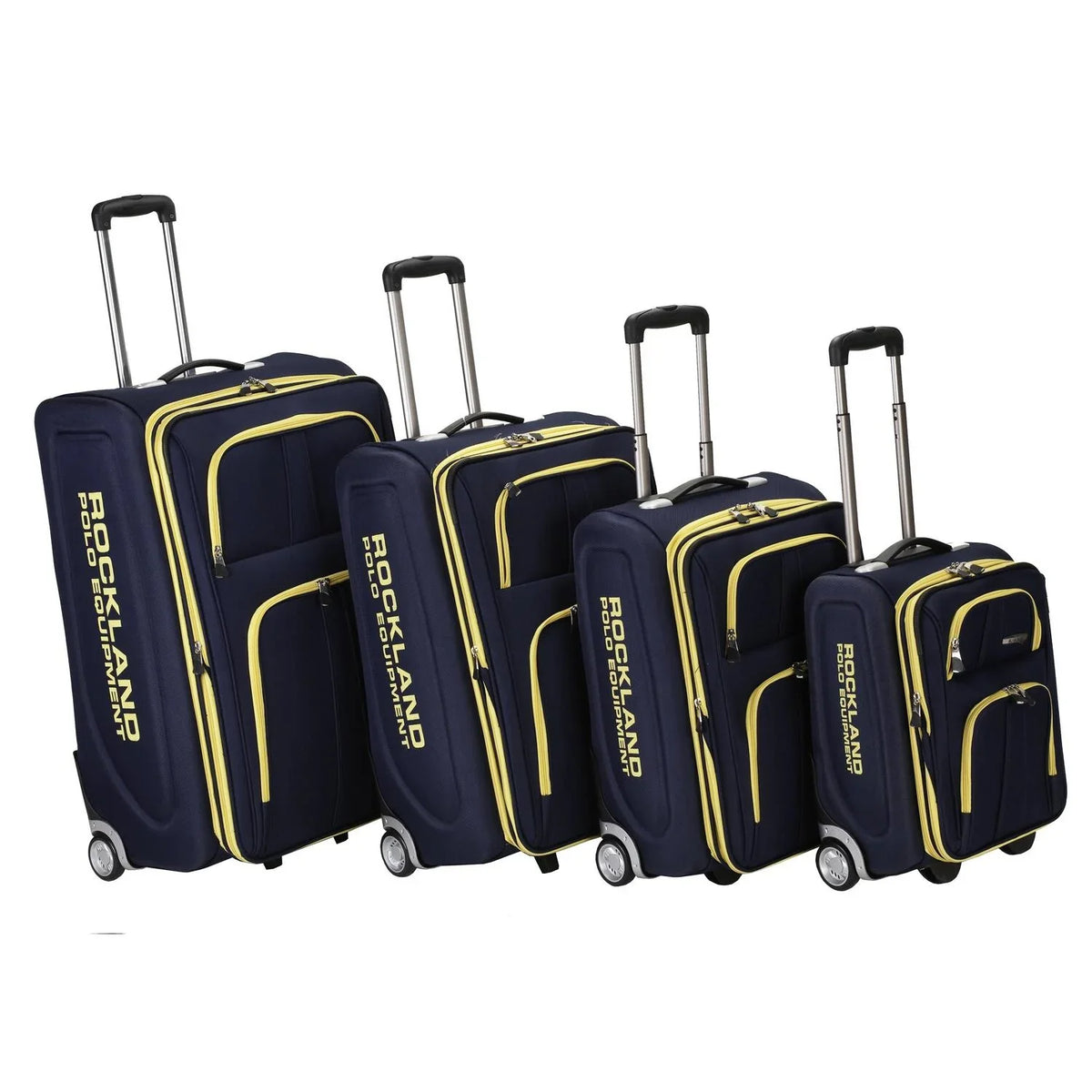 Rockland Luggage Varsity 4-Piece Softside Expandable Luggage Set