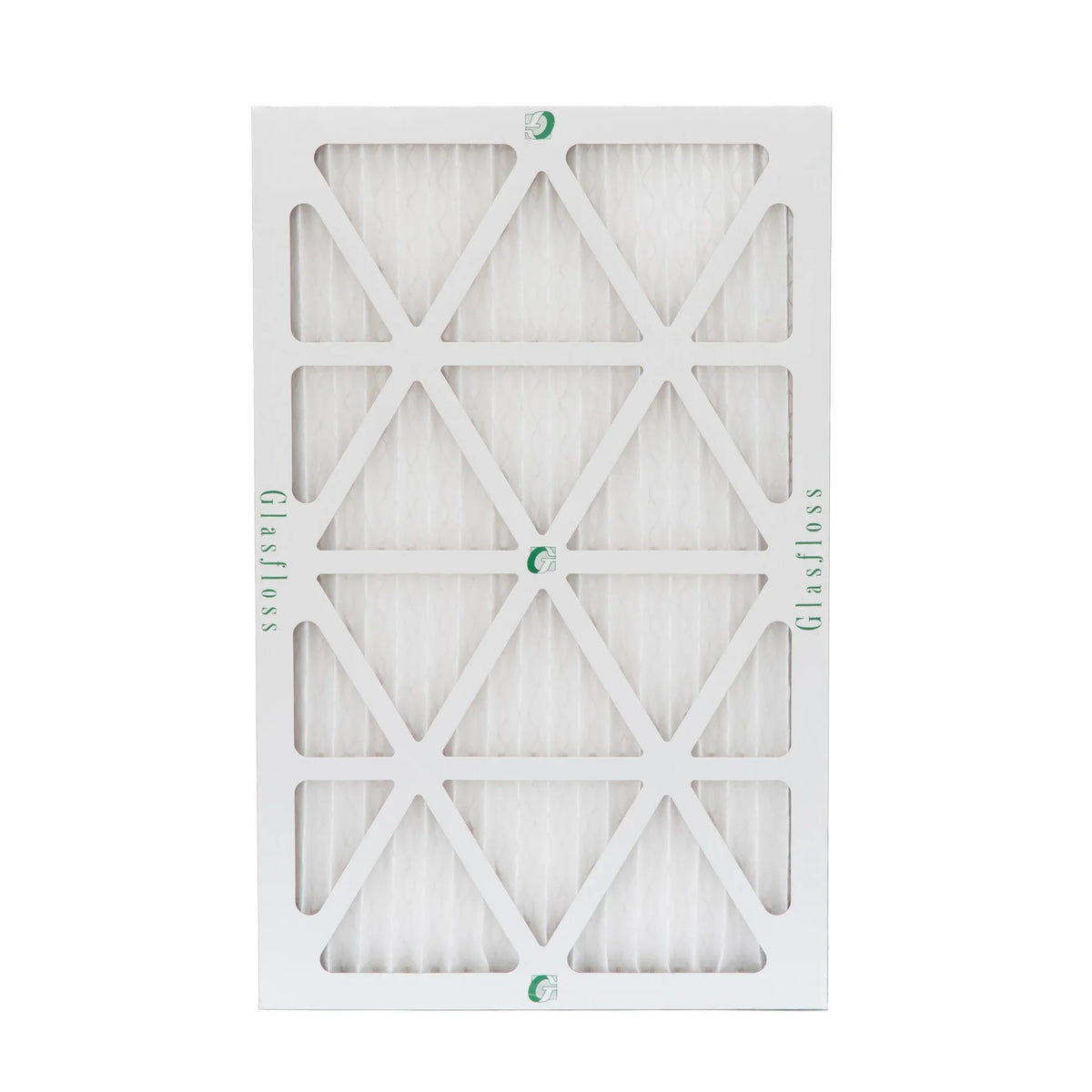12x20x1  10 Pleated  Air Filters by Glasfloss. ( Quantity 5 ) Exact Size: 11-1/2 x 19-1/2 x 7/8