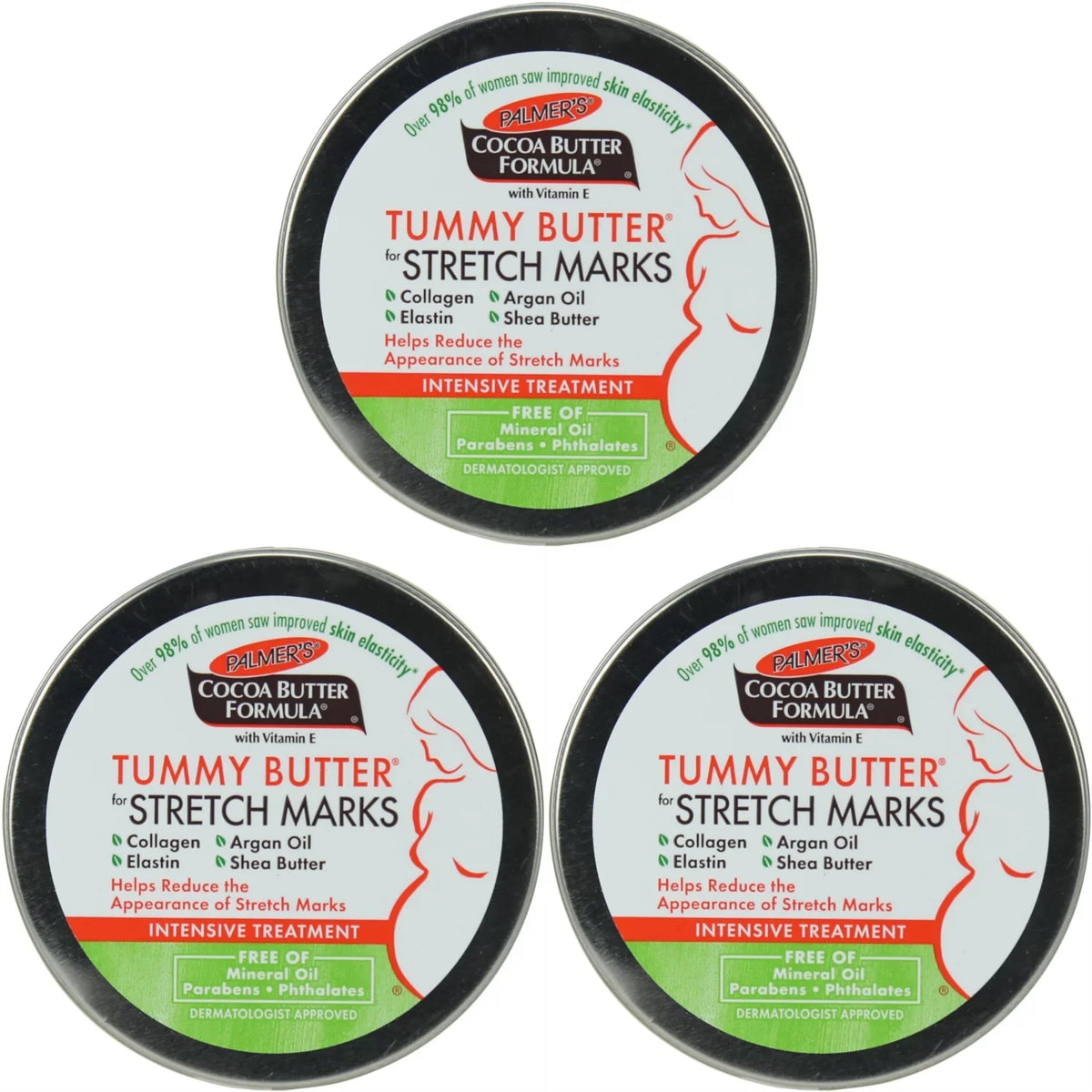 3 Pack Palmer's Cocoa Butter Formula Tummy Butter 4.4oz Each