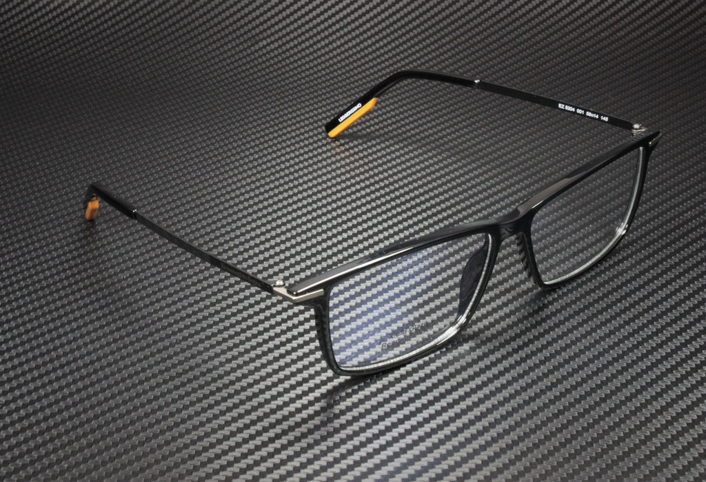 Ermenegildo Zegna  001 Shiny Black Clr Lens Injected 58mm Men's Eyeglasses