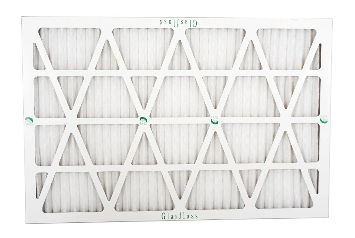 Glasfloss 20x27x1 -  10 -Qty:12 - Furnace Air Filter - Made in  (Actual Size: 19.5 x 26.5x7/8 inch)