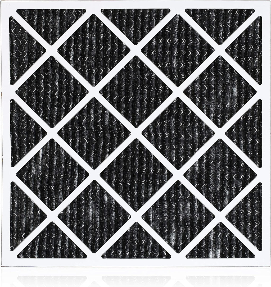 Filterbuy 24x25x1  8 Odor Eliminator Pleated   Furnace Air Filters with Activated Carbon (5-Pack)