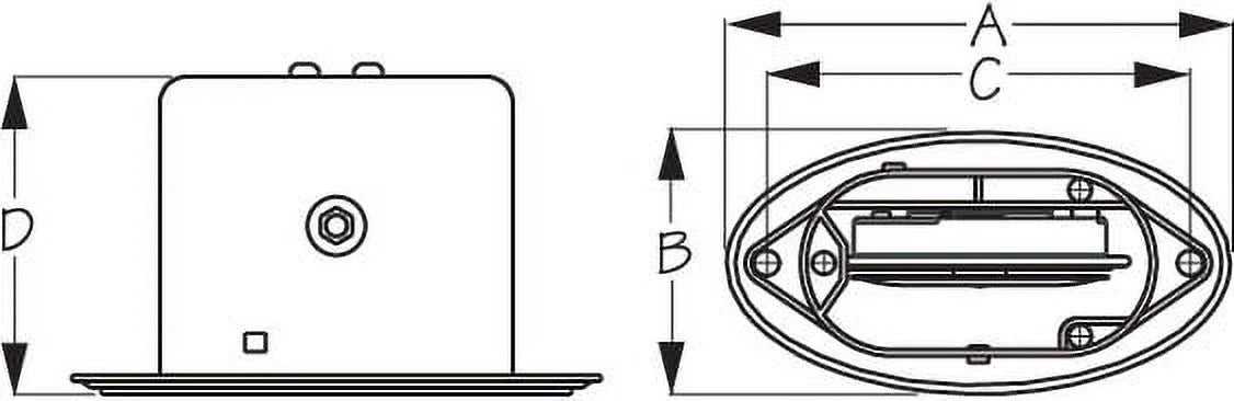 Sea-Dog Line 431230-1 Drop-In .2 Hidden Horn with Grills