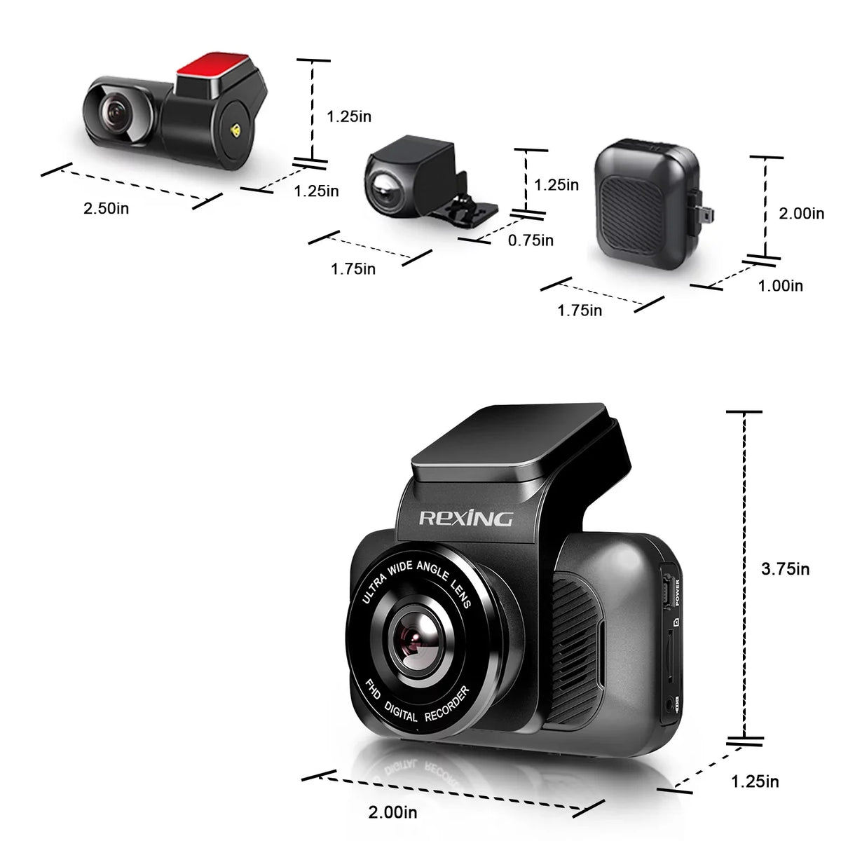 Rexing  Waterproof Rear View Camera